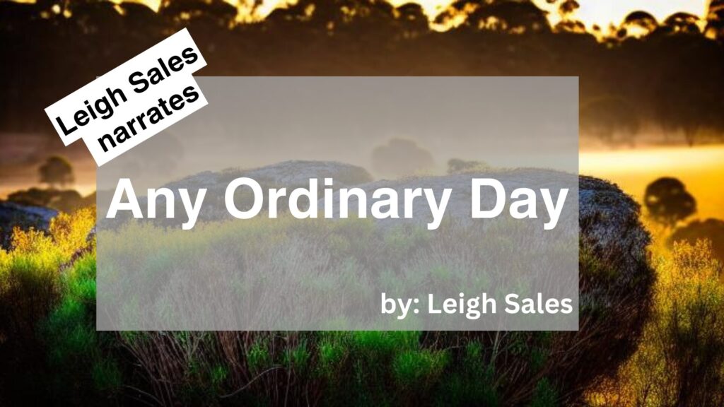 Leigh Sales Narrates Any Ordinary Day by Leigh Sales